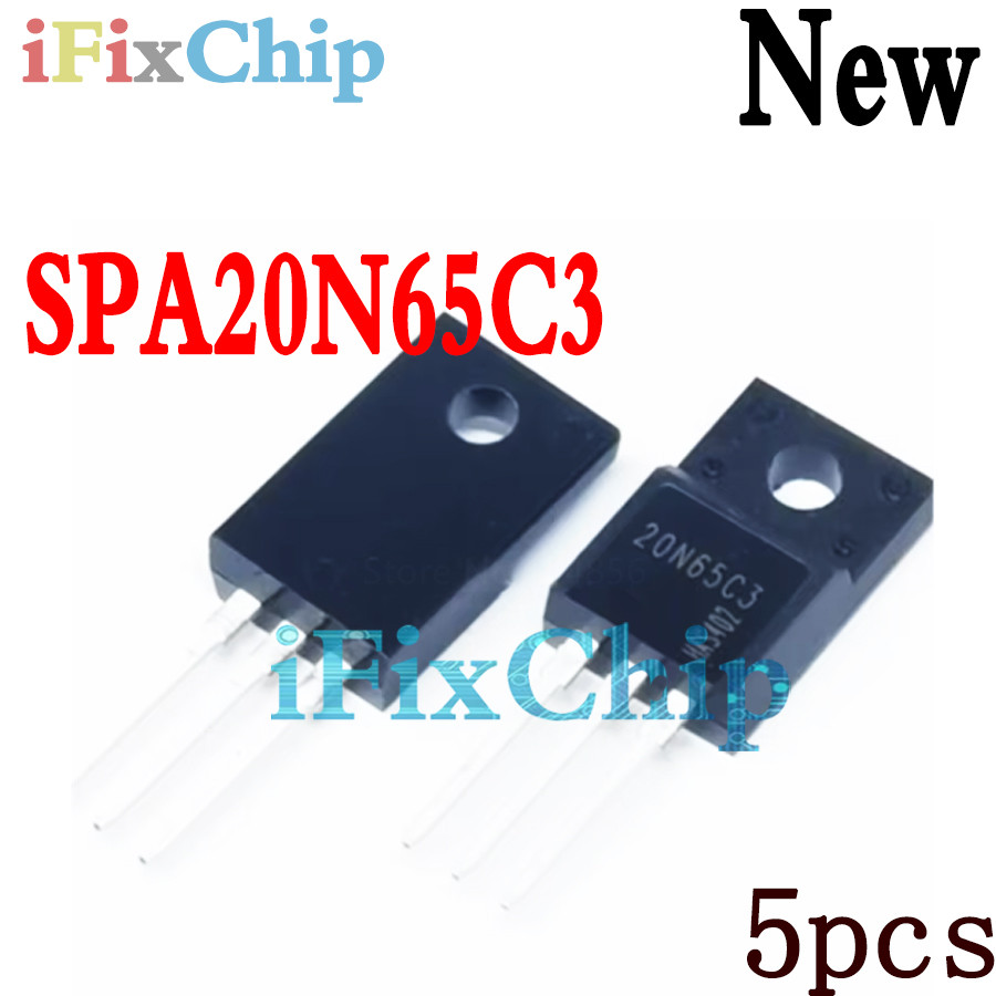5 chiếc SPA20N65 TO-220F SPA20N65C3 20N65 Mới