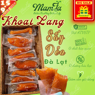  Khoai Lang Sấy Dẻo Nguyên Củ Đà Lạt Không Đường Chất Bảo Quản đồ ăn giảm cân ăn vặt healthy Mamfa