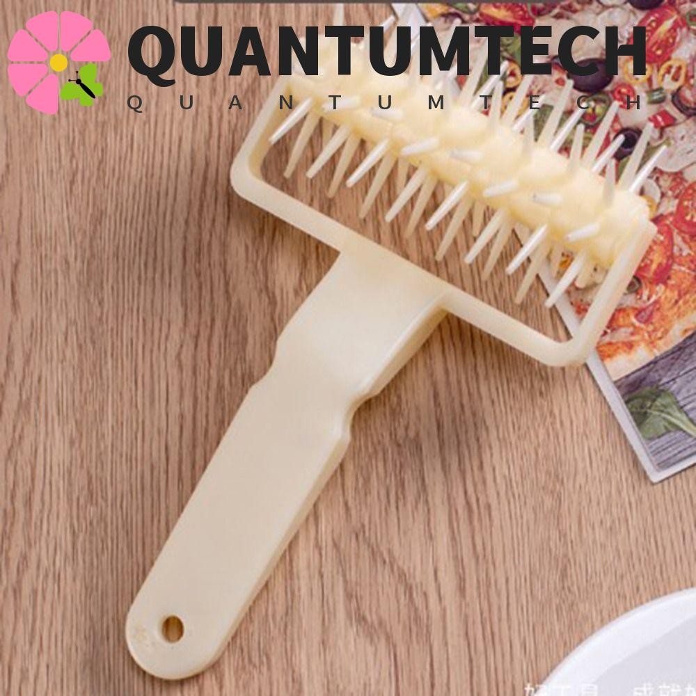 Quantumtech Pizza Roller Pin, Tay cầm có thể treo được Pizza Dough Puncher, Nhựa gia dụng DIY Pie Ne