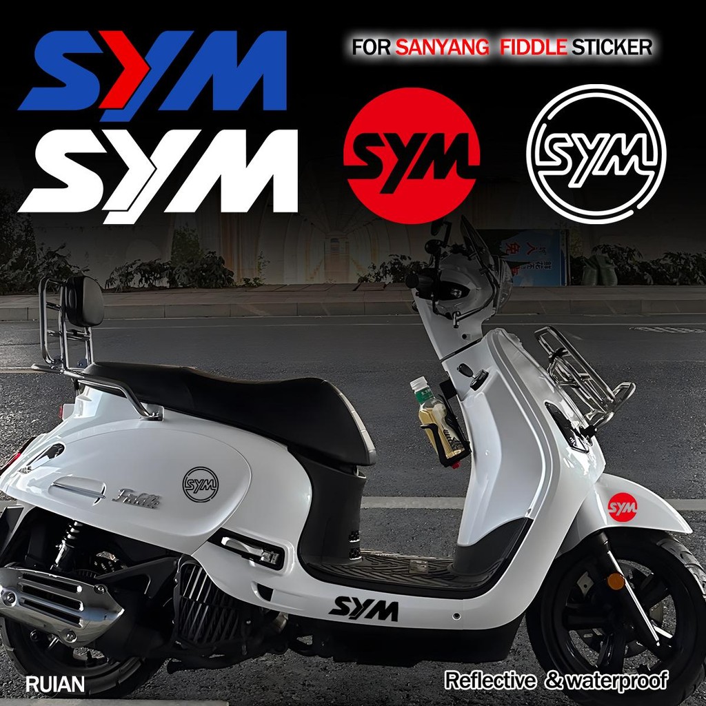 Nhãn dán logo tròn SMY Letter Logo Thích hợp cho SMY MMBUC JET SL Dijue 125 Fiddle SANYANG Phụ kiện 