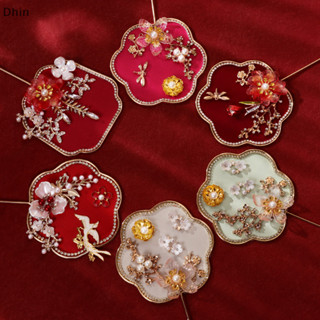 [Dhin] Quạt Chúc Mừng Retro Trung Quốc Đám Cưới Quạt Hoa Cầm Tay Có Dép Cổ Tinh Tế Mặt Dây Chuyền Quà Tặng COD