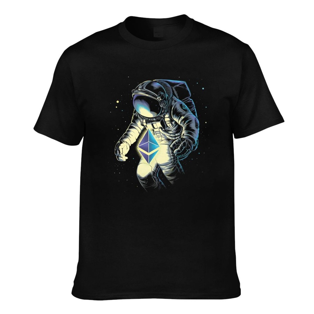 Cotton nguyên chất Không gian chất lượng tốt Áo thun nam Ethereum