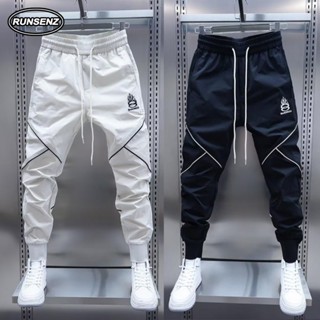 Quần Sọc Thời Trang Nam Quần Hàng Hóa Ngoài Trời Slim Fit Quần Jogger Đen