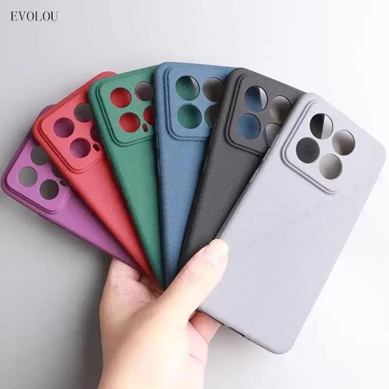 Dành Cho Xiaomi 14T Pro 14 T Sandstone Matte TPU Dành Cho Xiaomi Mi14Tpro 13T 14 Siêu Mỏng Chống Sốc Silicon Ốp Lưng Mềm