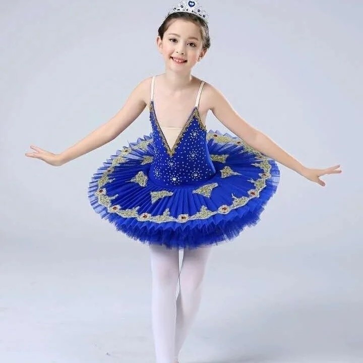2025 Mới Trẻ Em Múa Ba Lê Trình Diễn Trang Phục Bé Gái Puffy Tulle Váy Khiêu Vũ Trình Diễn Ballet Pu