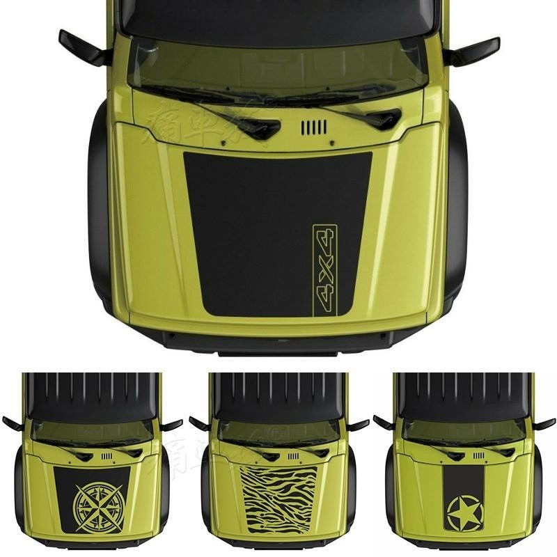 Jimny Jimny Jimny Xe Miếng Dán Latte Trang Trí Mặt Trước Mặt Trước Nắp Hood Hood Trang Trí Xe Miếng 