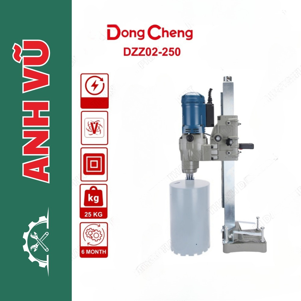 Máy Khoan Rút Lõi Dongcheng DZZ02-250 Công Suất 3800W - Thiết Kế Chắc Chắn, Công Suất Lớn - Điện Máy