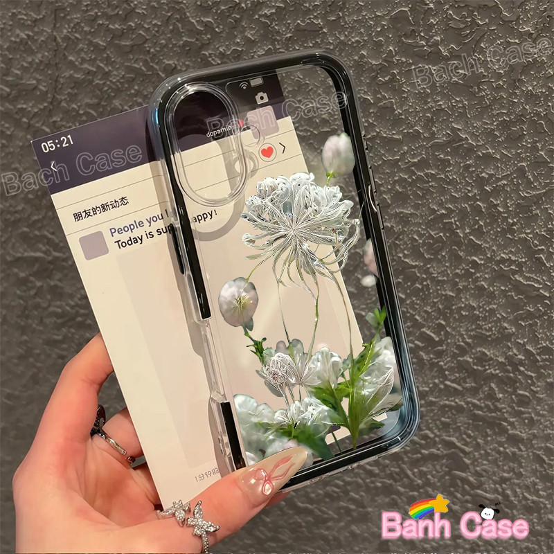 Ốp lưng iPhone Nhiều cánh hoa màu trắng