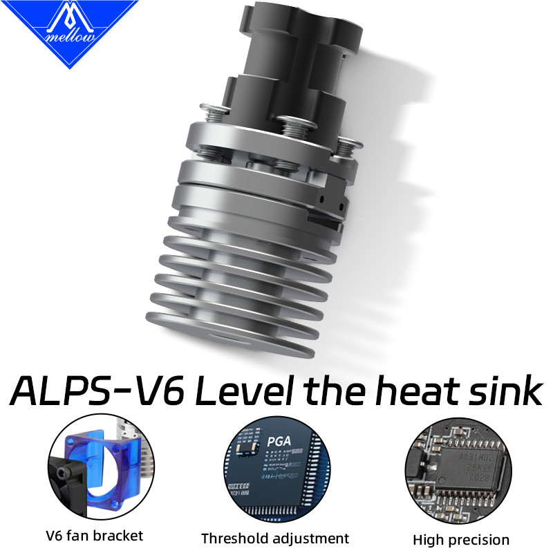 Đầu dò vòi phun san lấp mặt bằng thông minh Mellow ALPS-V6 cho núi lửa E3D V6 Hotend DIY Máy in 3D V