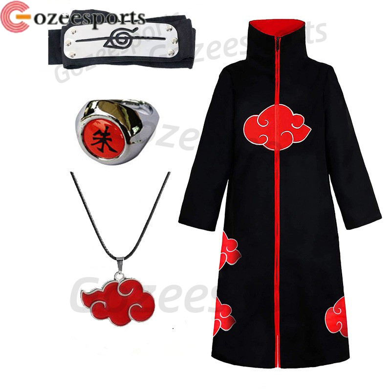 Anime Naruto Shippuden Akatsuki Hokage Áo Khoác Áo Anime Trang Phục Hóa Trang Halloween Đầm Cho Ngườ