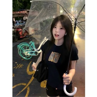 【100% cotton 】Áo baby tee Áo Thun ôm body Áo y2k Áo thun ngắn tay ngắn thời trang mùa hè