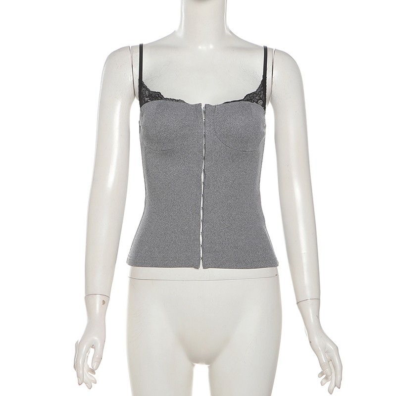 Klalien Mùa Hè Mới Nữ Màu Trơn Đường Phố Dây Đeo Thời Trang Gợi Cảm Giảm Béo Lưng Tank Top | BigBuy360 - bigbuy360.vn