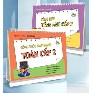 Combo Bộ Lịch Công Thức Để Bàn Môn Toán Học Và Tiếng Anh Cấp 2 Tổng Hợp Kiến Thức Dành Cho Học Sinh Trung Học Cơ Sở