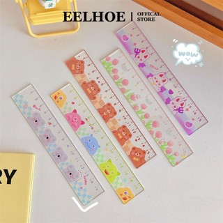 Thước kẻ EELHOE 15cm Công cụ vẽ Văn phòng Quy mô ưa thích Văn phòng phẩm Xu hướng đổi mới Thước phim hoạt hình Đồ dùng giáo dục Thước cho học sinh Đồ dùng văn phòng Vui vẻ miiki_vn