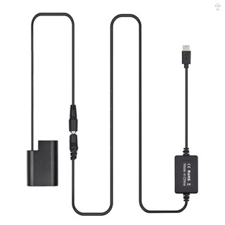 Cáp pd usb type-c sang dmw-dcc12 pin giả bộ ghép dc dmw-blf19 thay thế cho panasonic lumix dmc-gh3 dmc-gh4 dmc-gh3k dmc-gh4k dc-gh5 dc-g9
