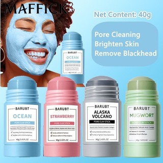 Mặt nạ đất sét nho biển Nho biển phong phú để làm sáng da Dâu tây Làm sạch lỗ chân lông sâu Mặt nạ đất sét dính Mặt nạ bùn núi lửa Mugwort Mặt nạ làm sạch dưỡng ẩm làm sạch mụn đầu đen 40g 【bluey】
