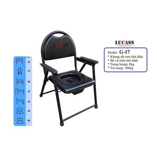 Ghế bô vệ sinh cho người già Lucass G17