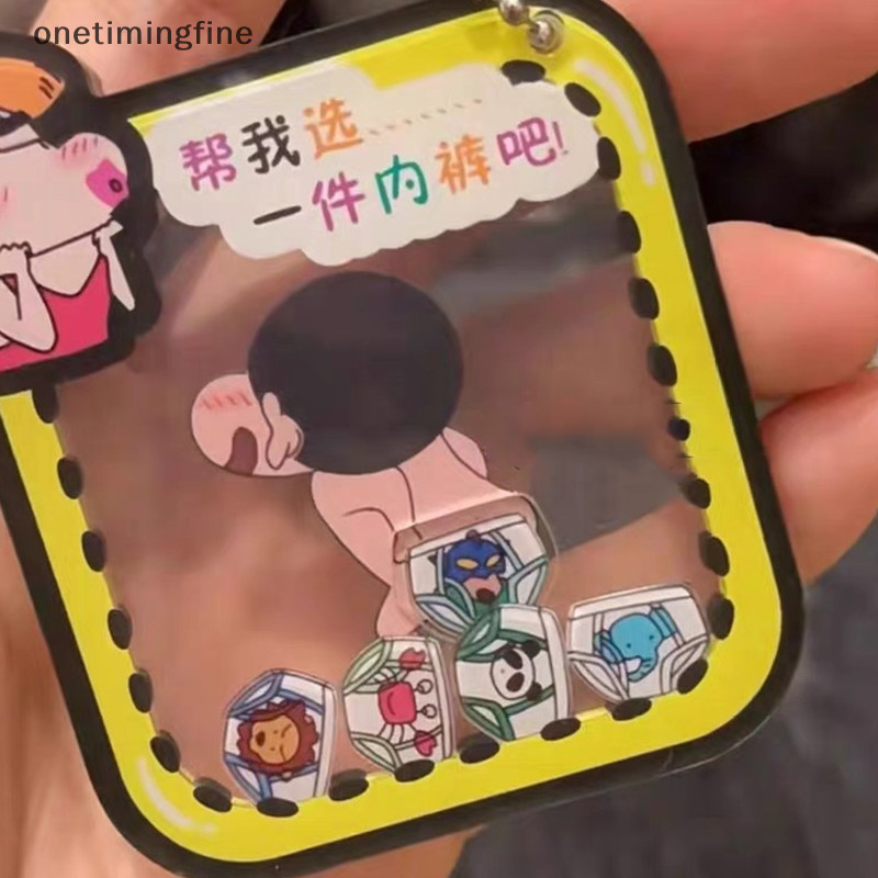 Onetimingfine Hoạt Hình Crayon Shin-Chan Móc Khóa Acrylic Lắc Móc Khóa Anime Mini Mẫu Giáo Trường Xe Buýt Học Sinh Túi Mặt Dây Chuyền VN
