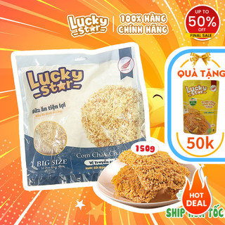 Cơm cháy chà bông truyền thống Lucky Star gói lớn 150g thơm ngon, đồ ăn vặt healthy Việt Nam