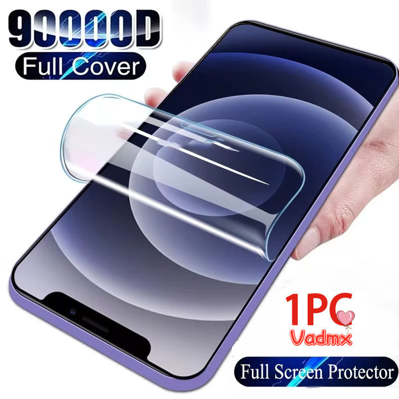Full Cover Hydrogel Film Cho Samsung Galaxy S24 Ultra S24 + S24 FE M55 C55 F15 M15 A55 A35 5G A15 A0