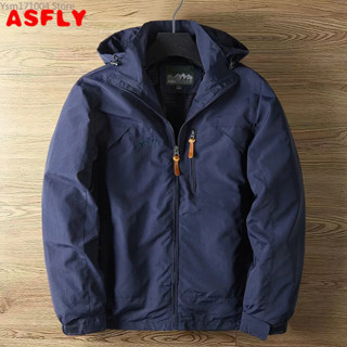 Áo khoác nam mùa thu ASFLY Quá khổ 7XL Áo khoác đi bộ ngoài trời mỏng thoáng khí Áo khoác có mũ trùm đầu chống gió và chống mưa