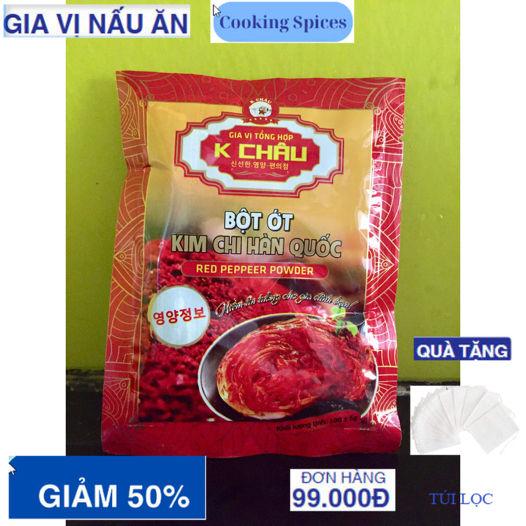 Ớt bột Hàn quốc 100gr