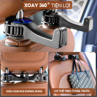 Móc treo sau ghế dành cho xe hơi đa chức năng dùng để cheo móc đồ vật tiện lợi, móc treo đồ trên xe, móc treo cao cấp