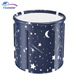 Bồn tắm có thể gập lại Ngâm Bồn tắm cách nhiệt Dày tiện lợi Lưu trữ và thoát nước sau khi tắm Bồn tắm chắc chắn