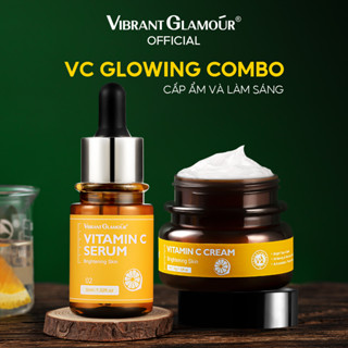 Vitamin C Làm Trắng 2pcs VIBRANT GLAMOUR Làm mờ vết thâm và nám & Giảm sản xuất melanin 30ml + 30g
