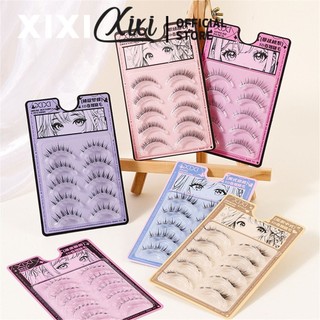 Xixi Tự Nhiên Giả Lông Mi Keo Dải Lựa Chọn Chất Liệu Làm Đẹp Trang Điểm Mềm Mại Mới Biết Lông Mi Dày Nhẹ Lông Mi Giả Ba Chiều Uốn Dài Và Dày Đặc