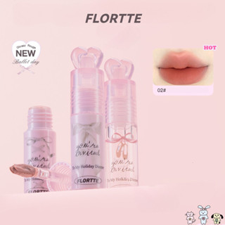 FLORTTE Son bóng nơ nhỏ son kem son lì