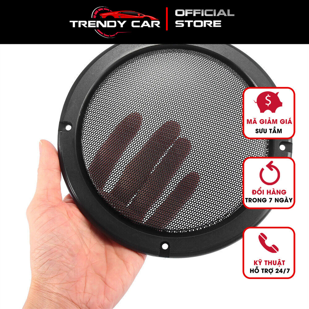 2 Khung Lưới màng loa, mặt nạ Bảo Vệ Loa Màu Đen Màng lưới bảo vệ loa, Ê căng loa bass chất liệu màn