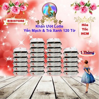   Thùng 24 Gói  Khăn Ướt LOTTE CHOICE L Gói 120 Miếng  BIBISTORE  