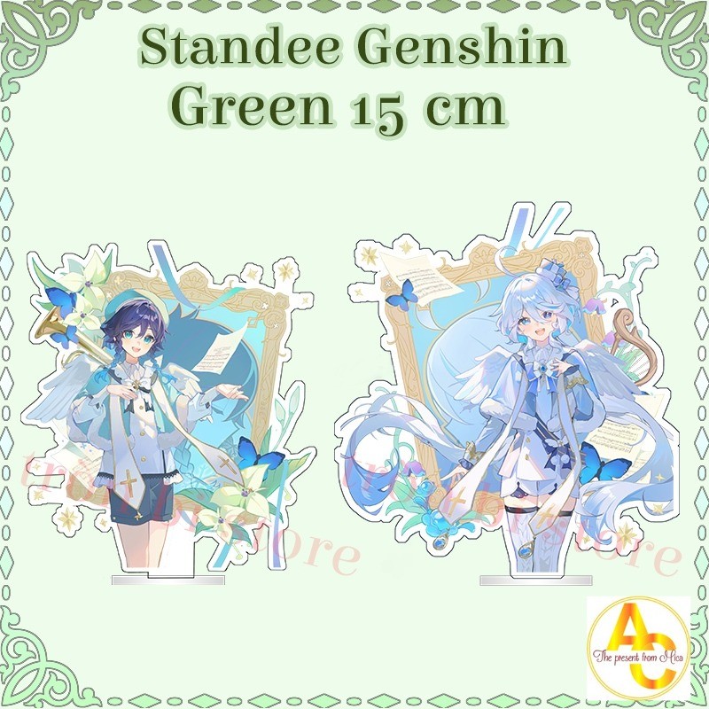 Mô hình standee 15 cm Genshin Impact Green Venti Furina