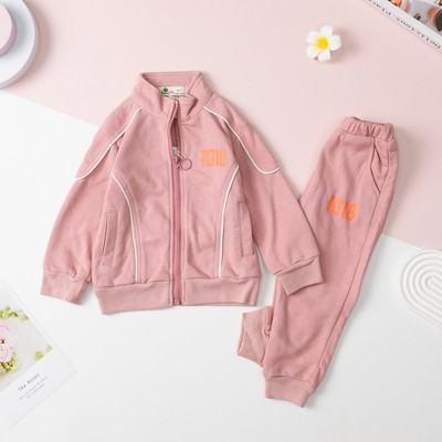Bộ quần áo nỉ da cá bé trai, bé gái LITIBABY có khóa in số 1018