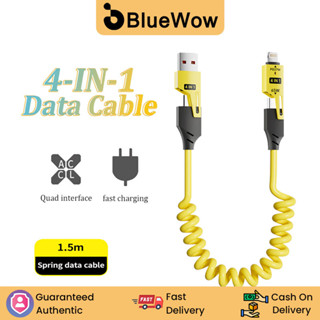 Cáp sạc nhanh BlueWow 4 trong 1 [1.5M] Cáp Usb Type C cho dây cáp sạc Usb C