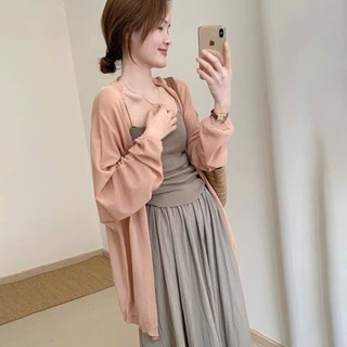 Áo khoác len nữ , áo khoác nữ cardigan dệt kim mỏng DÁNG DÀI phong cách Hàn quốc BIGSIZE chất len mỏng nhẹ _LAROSA