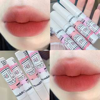  Best Quality#Cappuvini Velvet Mud Matte Fog Lip Lacquer Milk Lip Mud Matte Silk Mist Cheap Makeup Lip Lacquer Lip Mud Lipstick10yxjp