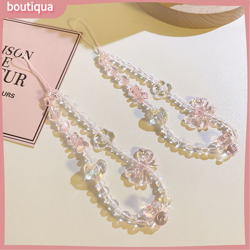 Nàng Tiên Cá HP Chain Ins Hàn Quốc Dây Đeo Điện Thoại Dễ Thương Dây Hoa Tulip Pha Lê Đính Hạt Dây Xích Điện Thoại-BA | BigBuy360 - bigbuy360.vn