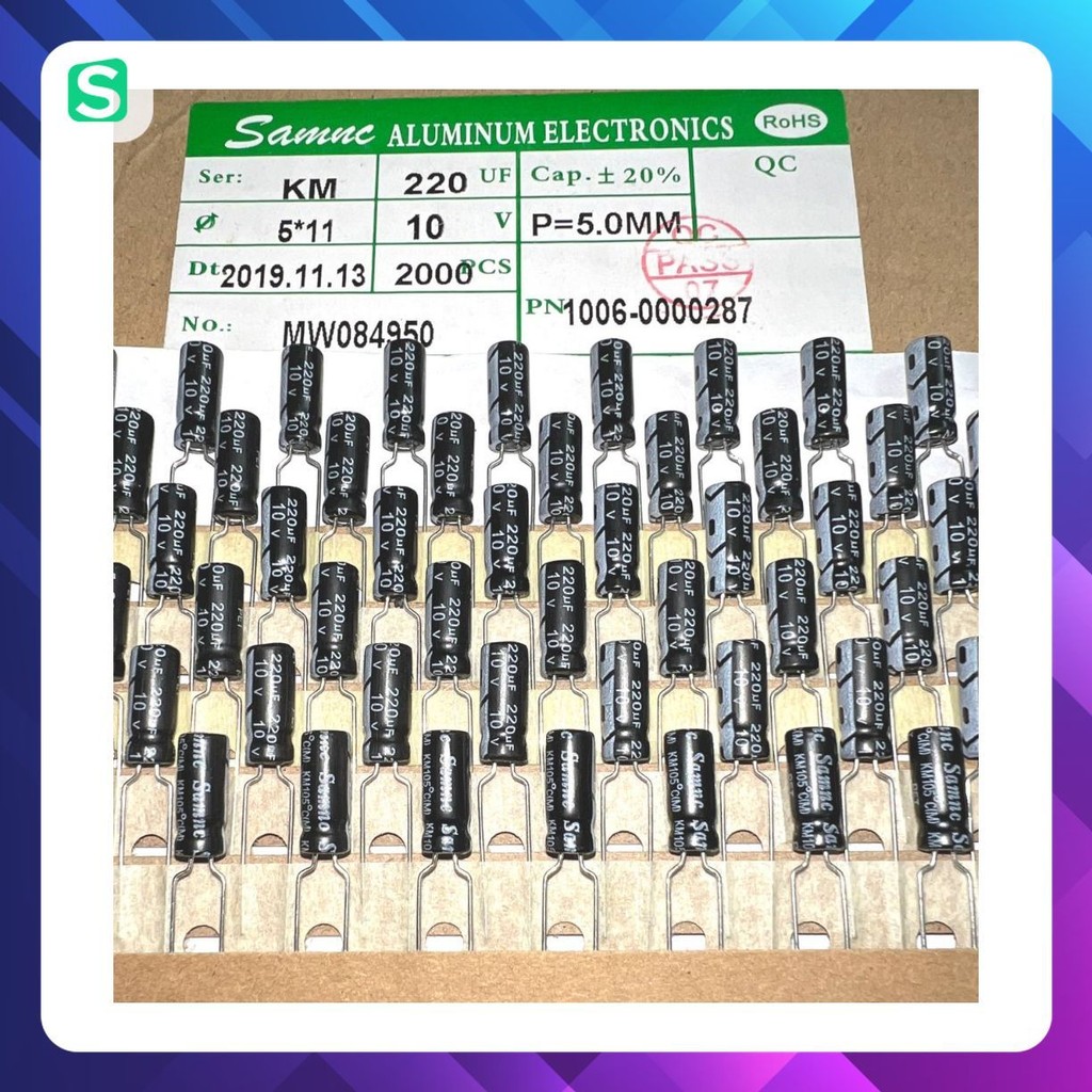 [ 30 con ] TỤ ( Suscon 10V 470UF 6.3x11mm ) ( SAMNC 10V 220UF 5x11mm)