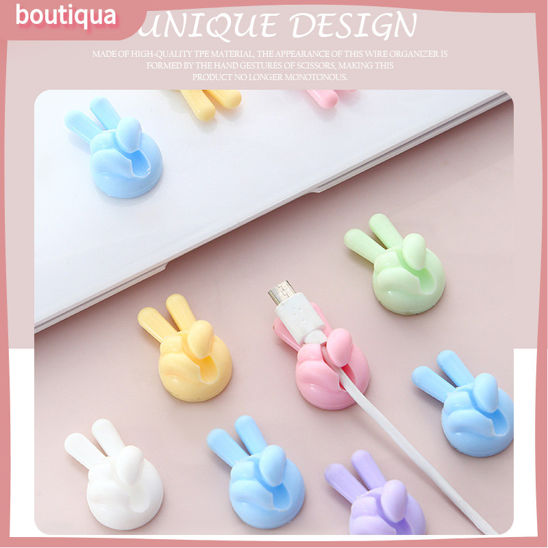 Bộ sắp xếp cáp để bàn Lưu trữ cáp dữ liệu Hiện vật Cáp sạc điện thoại di động Fixer-BA