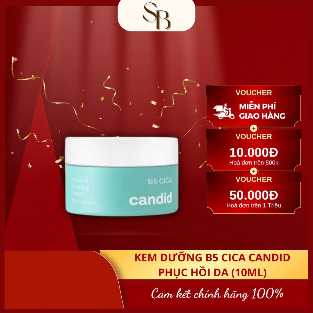 (Hàng CTY) Kem Dưỡng Ẩm Hỗ Trợ Phục Hồi Da CANDID B5 CICA - Candid B5 CICA Repair & Soothing Cream 1