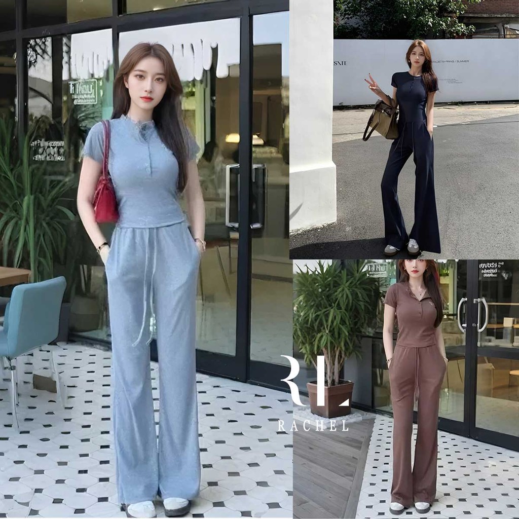 Bộ cổ dây ngắn tay Net Idol Look Street Fashion