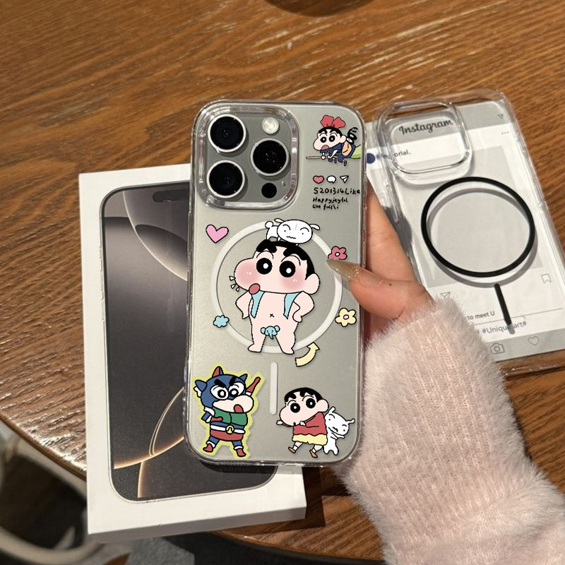 Ốp Lưng Trong Suốt Chống Sốc Cho Bé Trai Sạc Không Dây Iphone 11-16 Bình Thường Và 11-12 Pro / Pro m