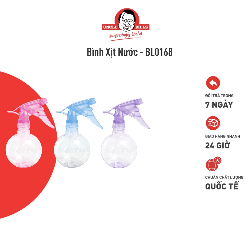 Bình Xịt Nước UNCLE BILLS Tiện Lợi Phun Sương Đều Dễ Dàng Sử Dụng Nhiều Màu - BL0168