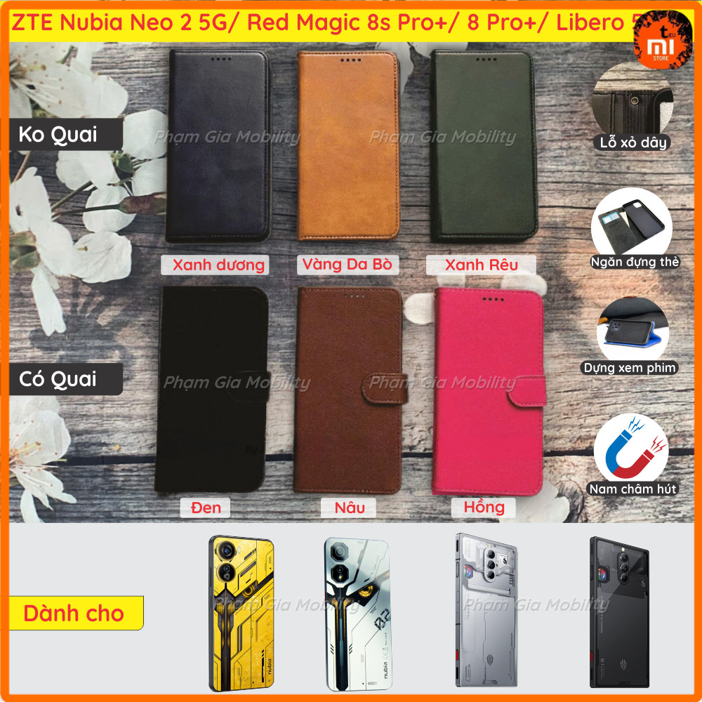 Bao da ZTE Nubia Neo 3 Neo3 GT 3GT 5G/ Neo2 2/ Red Magic 8S Pro+/ 8 Pro Plus/ Libero 5G (A003ZT, IV)