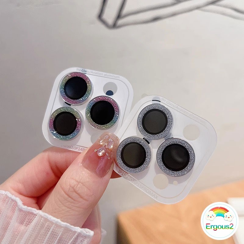 Kim Loại Full Cover Kính Cường Lực Bảo Vệ Ống Kính Máy Ảnh Tương Thích Cho IPhone 16 11 12 13 14 15 