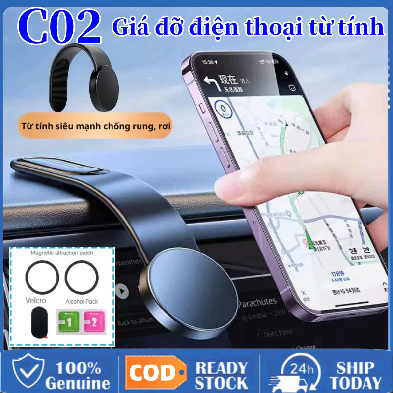 [Giao Hàng VN] Giá Đỡ Nam Châm Trên Ô Tô C02, Magsafe Giá Đỡ Điện Thoại Từ Tính Phù Hợp Với Mọi Loại