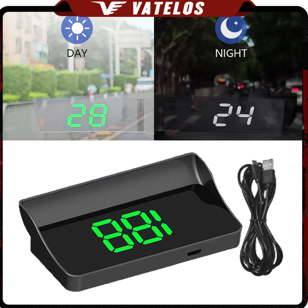HUD Hiển thị tốc độ kính lái ô tô USB Tiện Dụng Màn hình hiển thị tốc độ HUD cho ô tô KMH