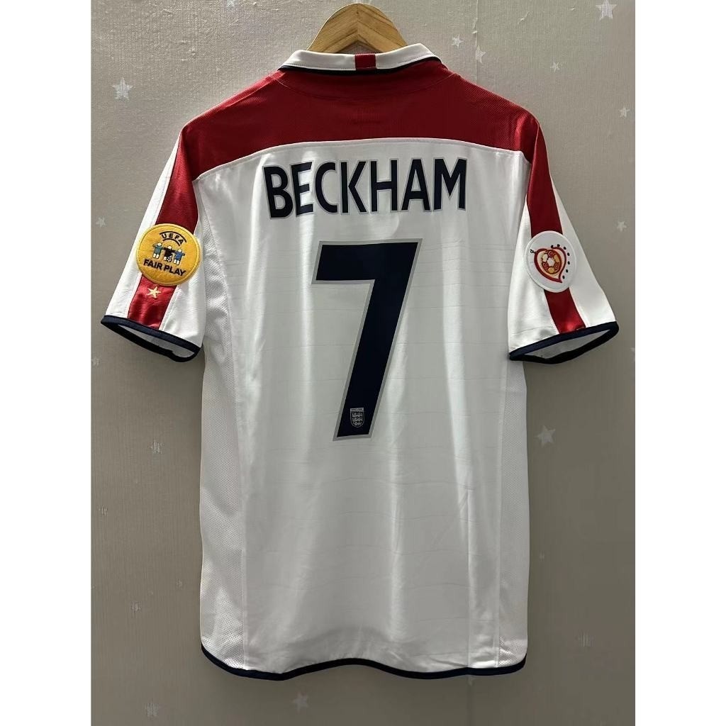 Áo Bóng Đá Retro Đội Tuyển Anh 2004 Beckham, Gerrard, Lampard, Owen, Rooney
